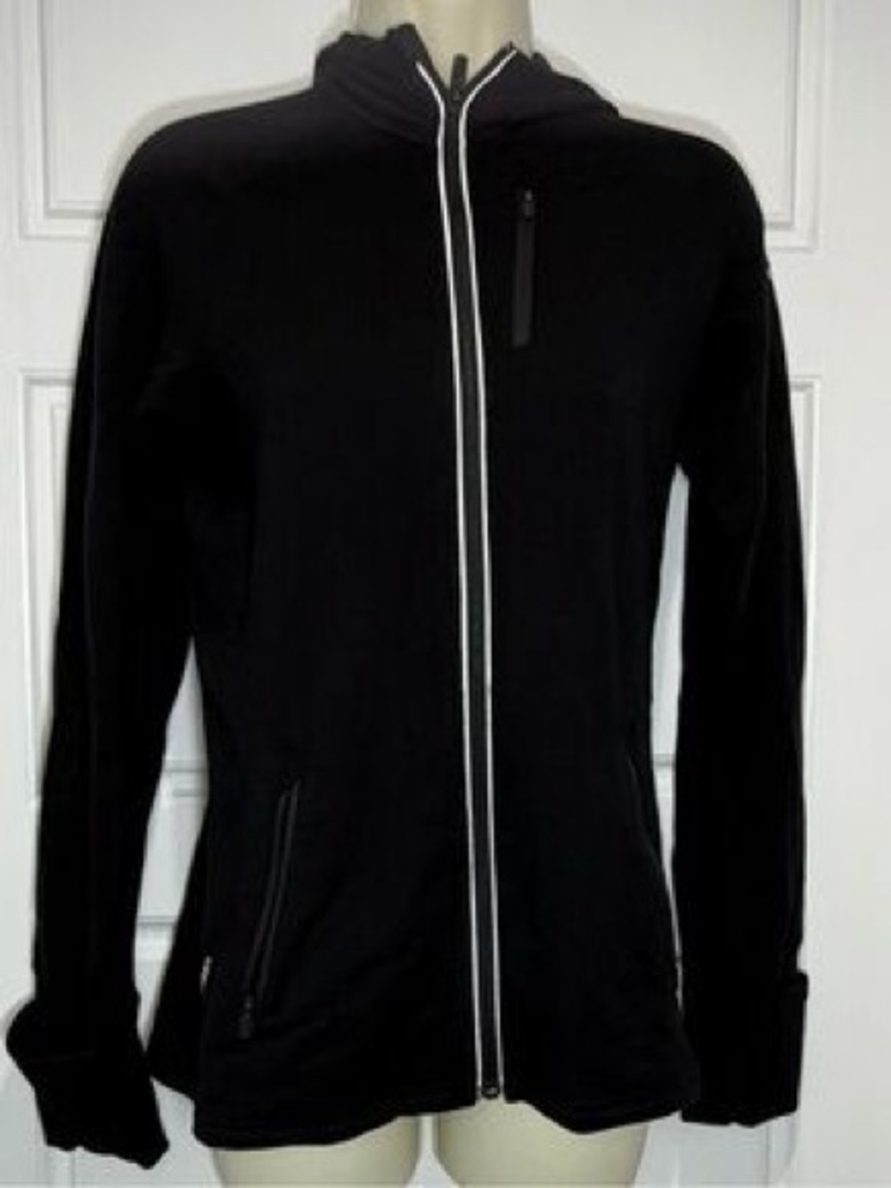 Icebreaker Merino Wool zip up running hoodie